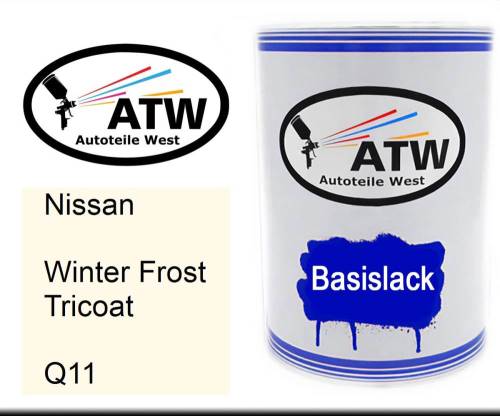 Nissan, Winter Frost Tricoat, Q11: 500ml Lackdose, von ATW Autoteile West.